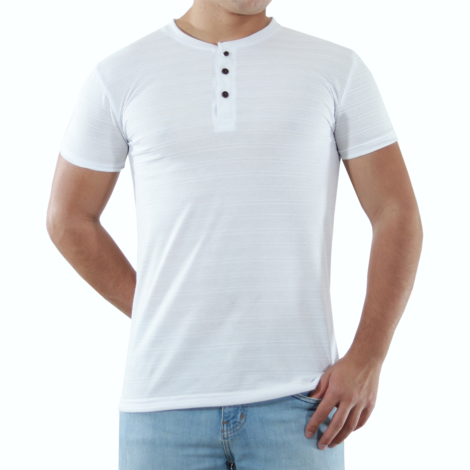 Playera best sale henley hombre